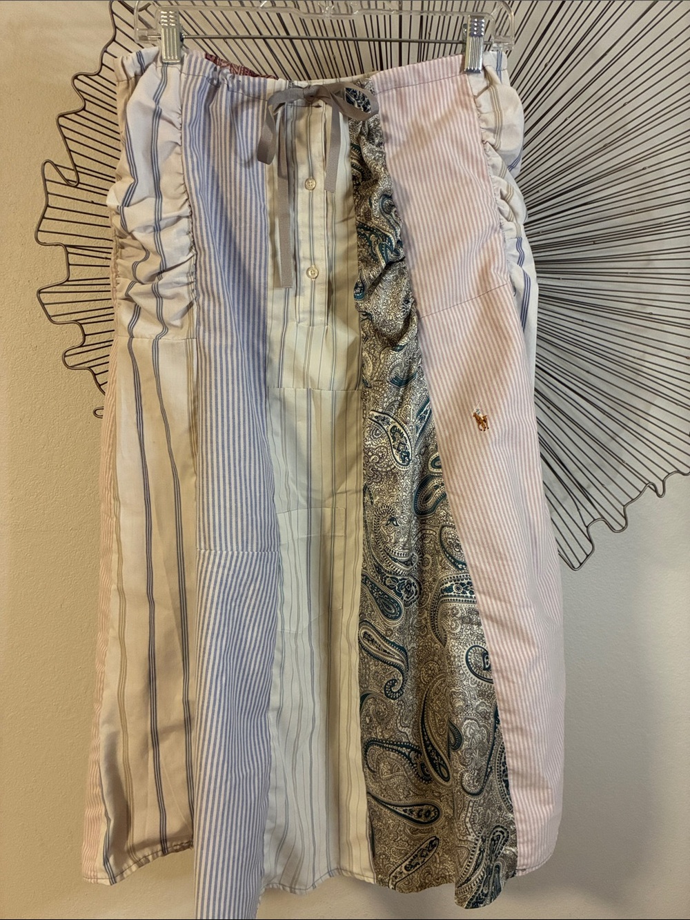Claudette Skirt A-Line Midi Mixed Media Size Small  to Medium